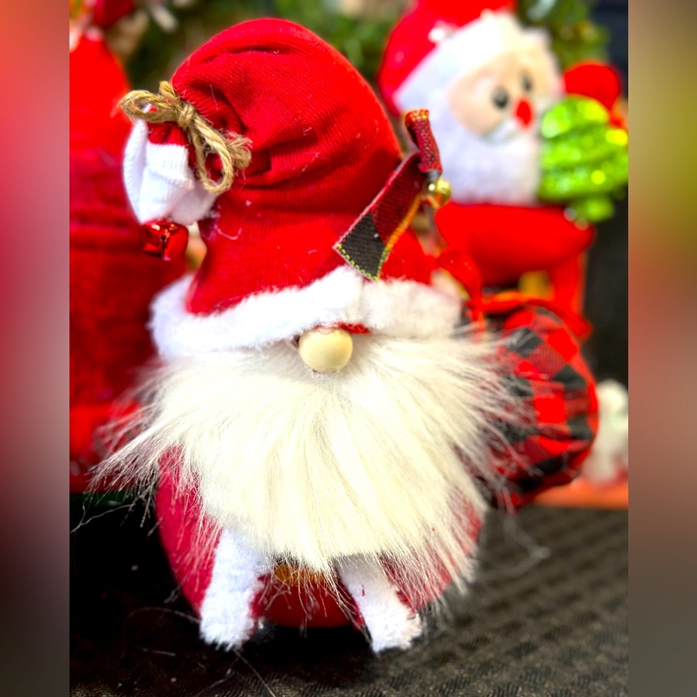 This beautiful Santa Gnome is hand crafted and made with lots of love.